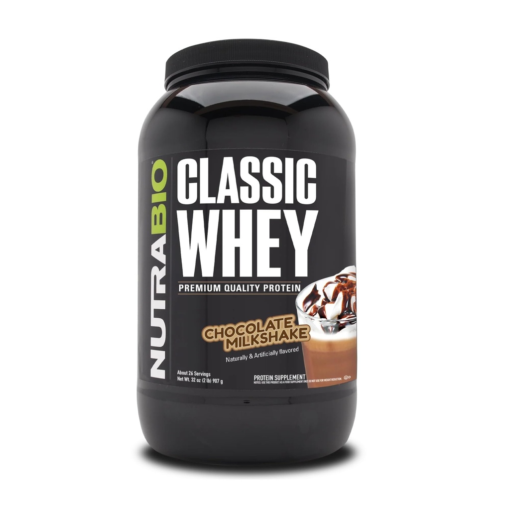 NutraBio Classic Whey Valgupulber - 25G Protein Per Scoop - Ei Täiteaineid, Kunstlikud Värvid, Säilitusained - Šokolaad Piimakokteil, 2 Naela