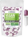 XPRS Nutra suurus 0 Tühjad kapslid - 100 tühjad vegankapslid - taimetoitlased pillid DIY köögiviljakapsli täitmine - taimetoidu pillid do-It-Yourself toidulisandite jaoks (lavendel / valge)