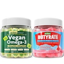 Vegan Omega 3 Gummies + Butüraat Gummis Sugar Free