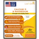 Kaltsiummagneesium D3 aktuaalsed plaastrid meestele ja naistele - ühe kuu pakkumine - USA Made by Live to Shine