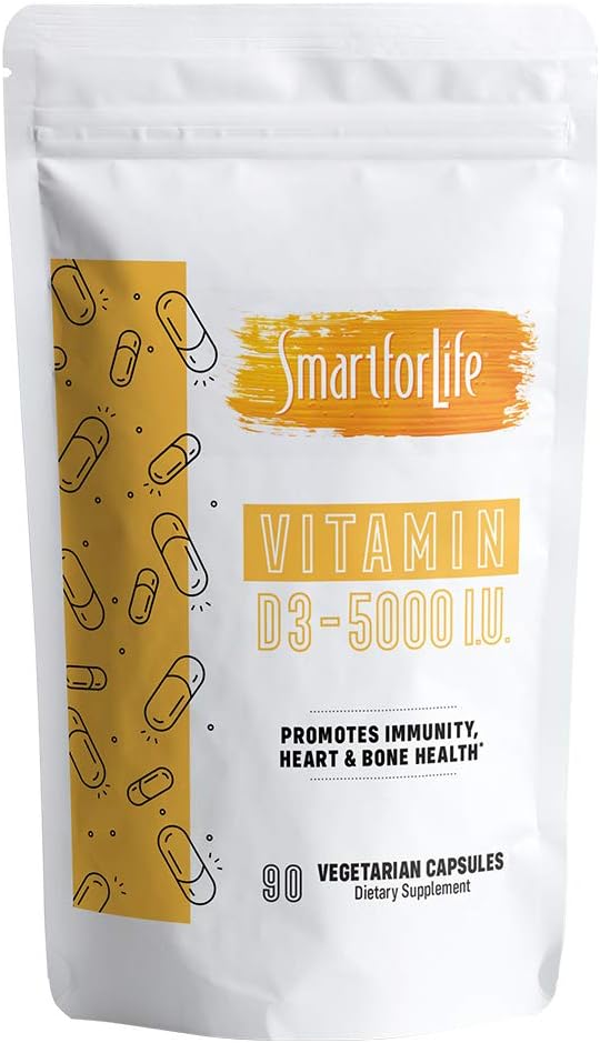 Smart for Life Vitamiin D3 5000 iu - 90 loe köögiviljakapslid