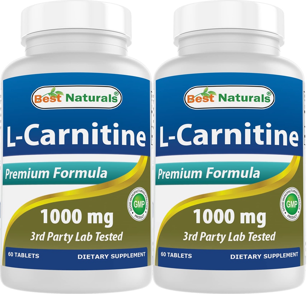 Parimad looduslikud L-karnitiin 1000mg 60 tabletti (60 loendit (2 pakendit))