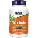 NOW Foods Supplements, Triphala 500 mg, Harada, Amla ja Behada kombinatsioon, 120 tabletti