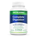 Ensüümiteadus Täielik seedimine - Seedeensüümid naistele ja meestele probiootikumidega - 3-in1 Gut Tervisetoetus seedimiseks - seedetrakti tervis - Enzimas digestivas y probioticos - 30 kapslit