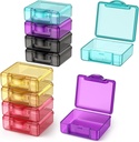 Cute Small Travel Pill Box, Urekt 10 tk Mini Tasku Pill Korraldaja Igapäevased ühe pilli konteinerid Portable Medicine Holder Purse Vitamin Fish Oil Supplements