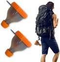 2Pack Protein Pulber Konteiner minna Kaasaskantavad Täienduslehtrid Täites pudeleid Valgupulber Koostis Pill Ladustamine, Suurepärane Treening, Reisimine, To-Go, Fitness (Orange)