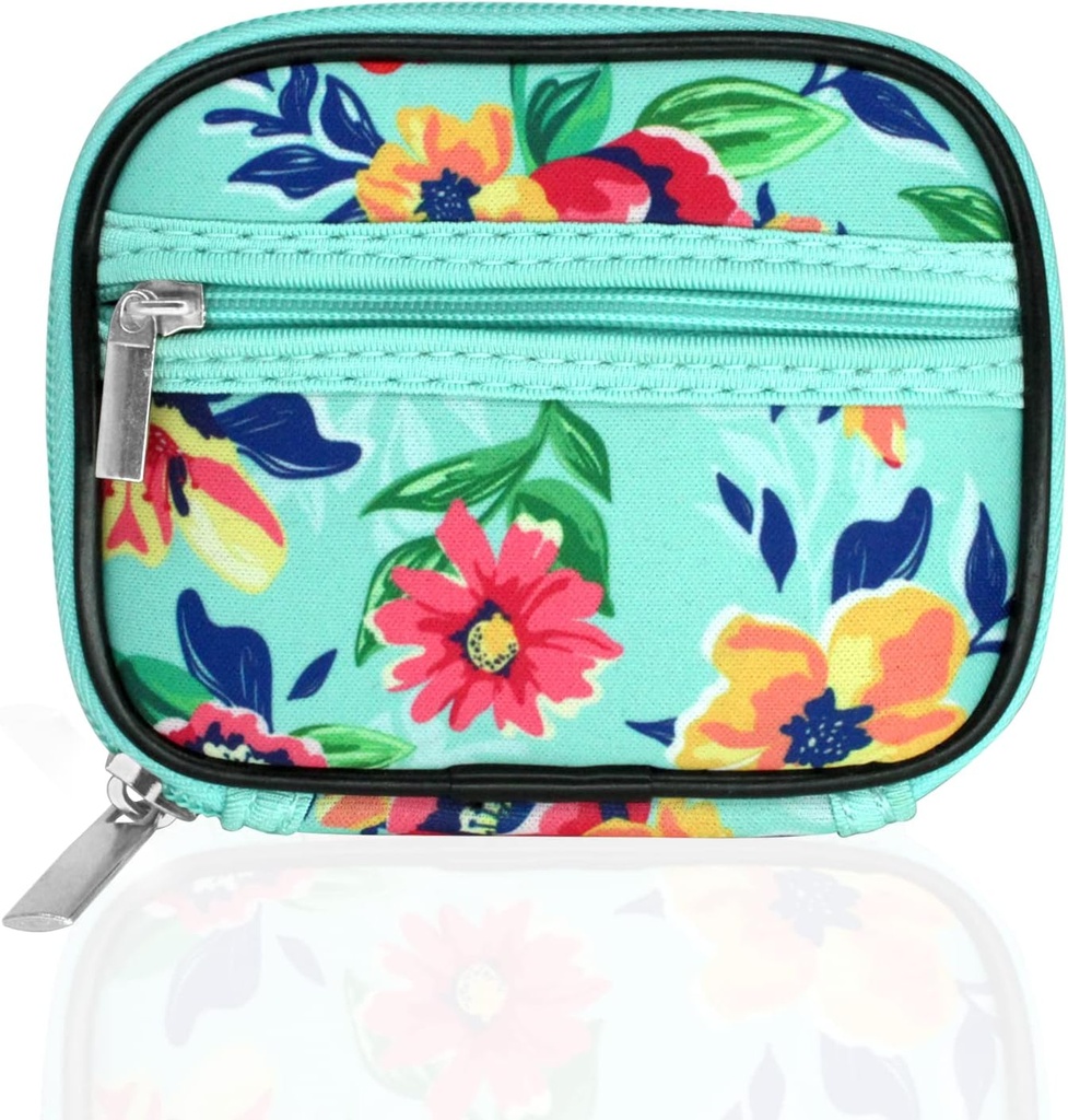 Serfeymi Weekly Travel Pill Korraldaja Pill Juhul rahakotiga Eemaldatav 7 päeva Pill Box, Moodne Reisimeditsiini Korraldaja Pill Konteiner Meditsiin, Vitamiin, täiendus - Roheline 01