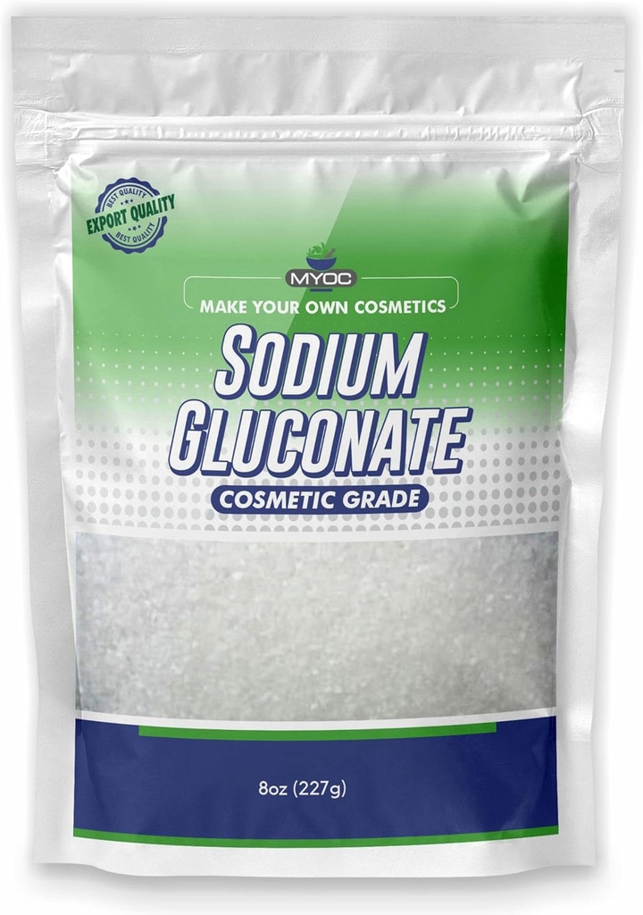 Naatriumglükonaatpulber - 227 Gm (8 Oz), puhas naatriumglükonaat nahale, naatriumglükonaatkosmeetika klass, naatriumglükonaat seebi valmistamiseks, naatriumglükonaat kosmeetikatoodete jaoks, naatriumglükonaatlahus