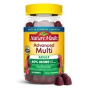 Nature Made Advanced Multivitamiini Gummies täiskasvanutele, naiste ja meeste multivitamiini Gummies Magneesium tsitraat, Kaltsium ja B vitamiinid, igapäevane tugi, 90 Gummies, 30 päeva pakkumine