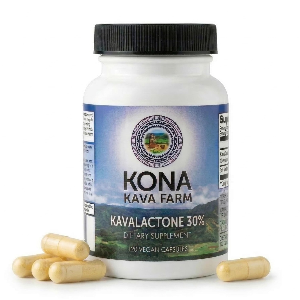 30% Kavalactone Kava Extract kapslid (120 kapslit)