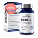 1MD Toitumine BiomeMD Probiootikumid | 62 miljardit CFUd, 15 terviklikku tüve - pro & prebiootikumid | Arst-Formulated for Digestive Health & Immune Support | 30 kapslit