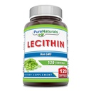 Puhtad looduslikud letsitiin 1200 mg softgels Supplement | kõrge potentsi | Mitte-GMO | Gluteenivaba (120 loend)