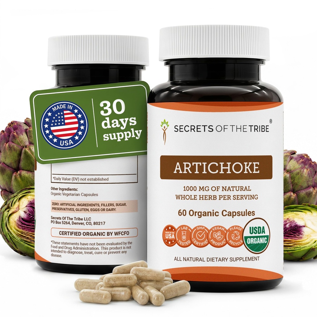 Tribe artišokk 60 kapslit, 1000 mg, artišokk (Cynara scolymus) Kuivatatud leht (60 kapslit)