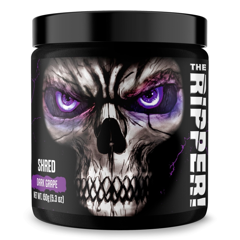 JNX Sports Rappija! Fat Burner Pre Workout meestele ja naistele - termogeenne rasva põletamine pulber ja isu supressant, suurendada energiat ja vastupidavust - Dark Grape, 30 Servings