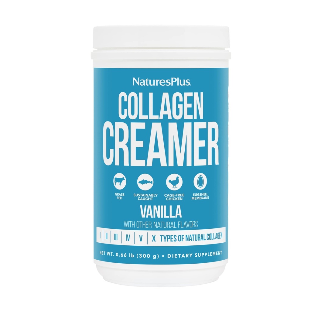 NaturesPlus Creamer, Vanilla - 0,66 lb pulber - juuksed, nahk, küüned ja liigesed Tervis, immuunsüsteemi tugi - mitte-GMO, gluteenivaba - 12 serveerimist