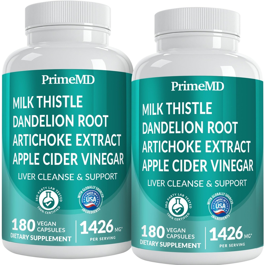 32-in-1 Maksa puhastamine Detox ja parandamine piimaohakaga, silümariin, artišoki ekstrakt, peedi pulber - sapipõie lisand aktiivse maksa tervise valemiga - 1426mg (180ct, pakend 2)