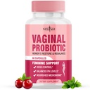 NEW AGE Vaginaalsed probiootikumid naistele, kellel on prebiootikumid, Jõhvikaekstrakt ja Lactobacillus probiootiline segu, toetab tervislikku pH tasakaalu, lõhna kontrolli, vaginaalset Florat - 60 kapslit