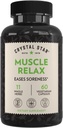 Crystal Star Lihaslõõgastav (60 kapslit) - Taimne leevendus valulikest lihastest, krampidest ja spasmidest - Valerian Root, Jamaica Dogwood & Cramp Bark - Non-GMO
