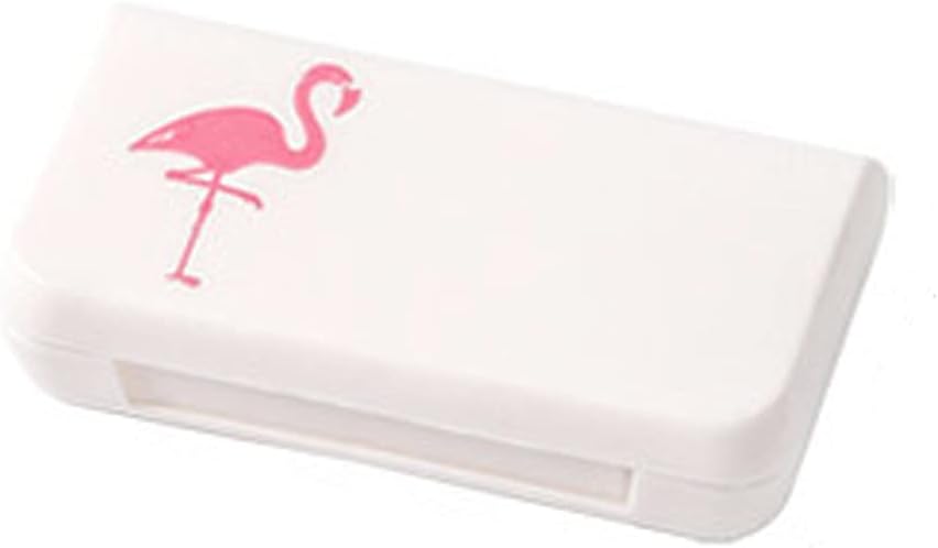 SagaSave Travel Pill Case 3 Kompartments Portable Pill Case Tolmukindel ja niiskus-Proof Daily Pill Case Väike Pill Box vitamiine, kalaõli, toidulisandeid (Flamingo)