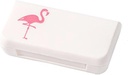SagaSave Travel Pill Case 3 Kompartments Portable Pill Case Tolmukindel ja niiskus-Proof Daily Pill Case Väike Pill Box vitamiine, kalaõli, toidulisandeid (Flamingo)