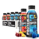 Valk2o 15g vadakuvalk Isolaathüdraat Jook Plus Energia ja fookus, 350mg elektrolüüte, vitamiine B5 & B6, suhkruvaba, energia sordipakett, 16,9 oz pudel (12. pakk)