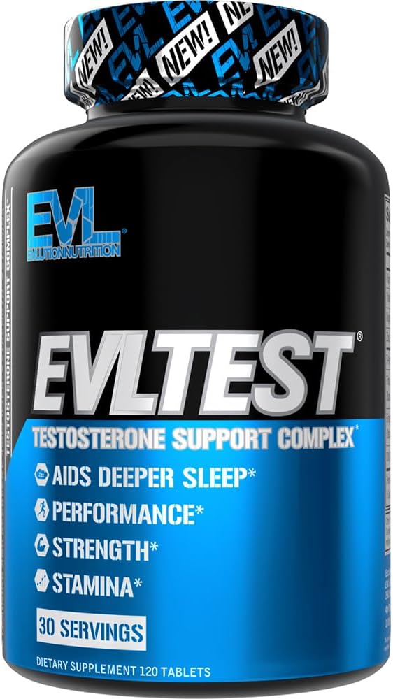 EVL Complete Testosterone Booster for Men - Post Workout Recovery Testosterone Supplement with DIM Plus D Aspartic Acid and Tribulus - EVLTest Estrogen Blocker for Men Post Workout Supplement