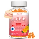 Luteiin ja Zeaxanthin toidulisandid Gummies, Advanced Eye Vitamin Supplement koos Bilberry, Safran, Viinamarjade Seed, Omega 3 Macular Health, kuiv silm, visuaalne funktsioon - oranž maitse, 60 Count