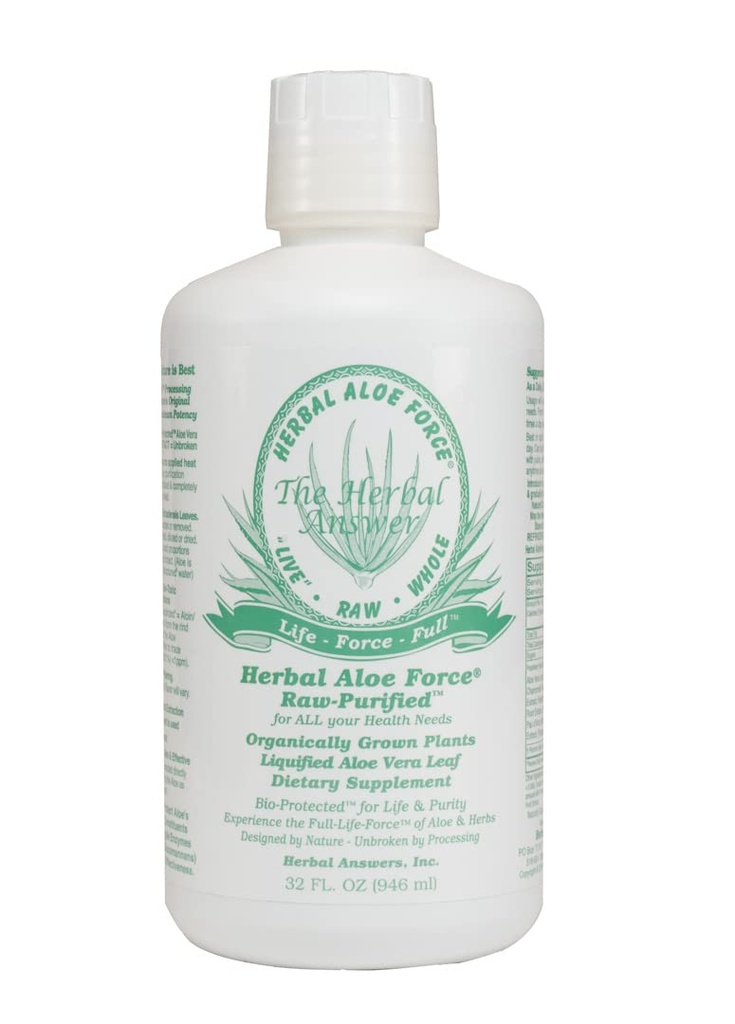 Taimsed vastused Taimsed Aloe Jõud Aloe Vera ja Taimne Dieet Toidulisand, 32 fl oz