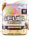 G Fuel Rainbow Sherbet energiajoogi pulber, Pre Treening Kofeiinisegu hasartmängudeks, Sugar Free Focus Amino, Vitamiin + Antioksüdandid, 9,9oz (Vikerkaare šerbet, 40 Servings)