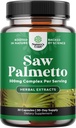 Extra Tugevus Saw Palmetto ekstrakt - Advanced Taimne Kompleks juuste tervise ja kuseteede toetust Taimede Sterols & Flavonoidid - Potent Taimne täiendus 500mg iga Serving - 30 kapslit