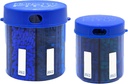 Monster täiendada ravim pillid Dispenser koos osade sildid - ekstra suur pillid konteiner pudel käsile peaaegu iga täiendus - lihtne ära visata (Monster Blue & Monster Jr. Blue)