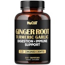 Ingverilisandid Kapslid kurkumiiniga, küüslauk Bulb, Berberine HCl, Echinacea - 210 kapslit