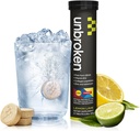 UNBROKEN 9EAA/BCAA taastusravi tabletid (60% TASUTA vormi / 40% Di- ja Tri-Peptiide), Aminohapete täiendus kiiremaks taastumiseks ja vähem lihasvalu, post & pre-workout meestele ja naistele, 10 Ser., sidrunlubja