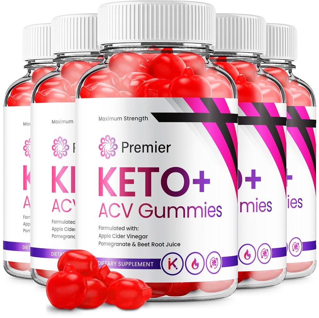 (5 Pack) Premier Keto ACV Gummies - Advanced Formula Premiere Keto Plus ACV Gummies Apple Siider Äädikas Premier ACV Dietary Supplement Reviews Mehed Naised (300 Gummies)