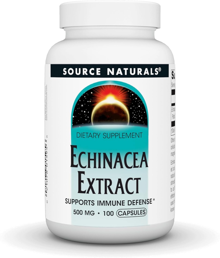 Allikas Naturals Echinacea juure ekstrakt - toetab immuunsüsteemi kaitse * - 500mg - 100 kapslit