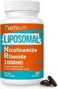2000 MG Liposomal Nicotinamide Riboside Supplement koos TMG & Pterostilbene, Superior niatsiinamiid energia, immuunsuse, vanuse resistentsus, 60 Softgels
