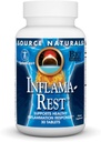 Allikas Naturals Inflama-Rest - Taimne ja mineraalne segu kurkum, Boswellia, Ingver, Quercetin - Maksimaalne stressi leevendamine ja lõdvestumine - 30 tabletti