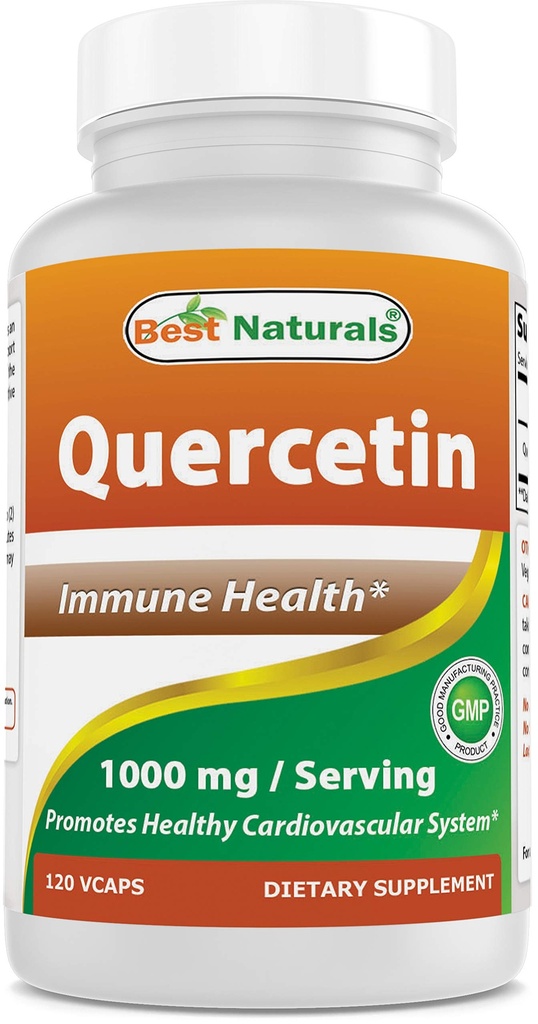 Parimad looduslikud Quercetin 1000 mg / 120 Veggie kapslit (120 loendit (1 pakendis))