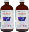 LIQUIDHEALTH Laste täielik vedel multivitamiin lastele, väikelastele - olulised vitamiinid, toitained ja mineraalid, immuunsuse tugi, soolestiku tervis - valmistatud USA-s, vegan, mitte GMO, suhkruvaba (2 pakendit)