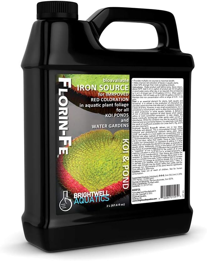 Brightwell Aquatics Florin Fe - tiigi veetaimede punase ja rohelise värvi raualisand, 2 liitrit