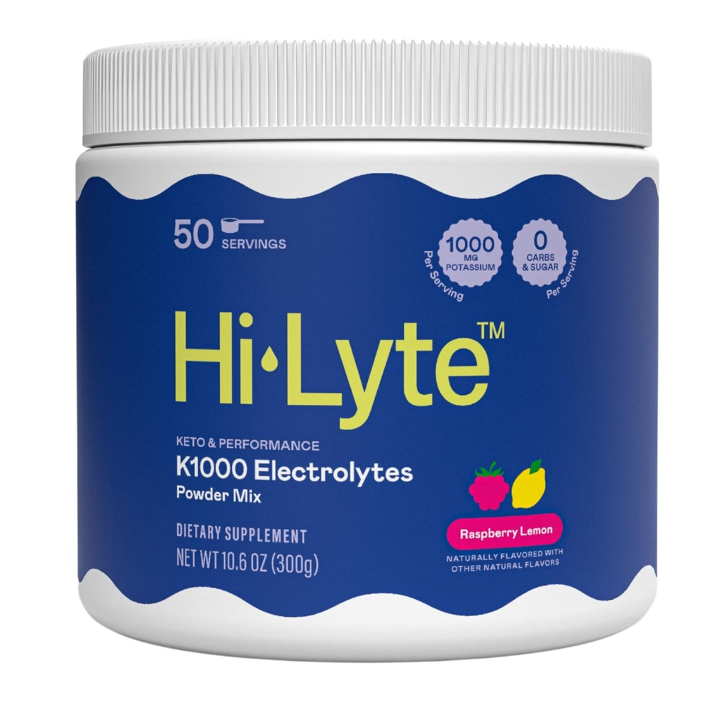 Hi-Lyte Keto K1000 Elektrolüütide Pulber | Vaarika Sidrun | Hüdraadilisandi Joogisegu | Suurendage energiat & Beat Leg krampe | Ei Suhkrut, Ei Maltodekstriini | 50 Servingut