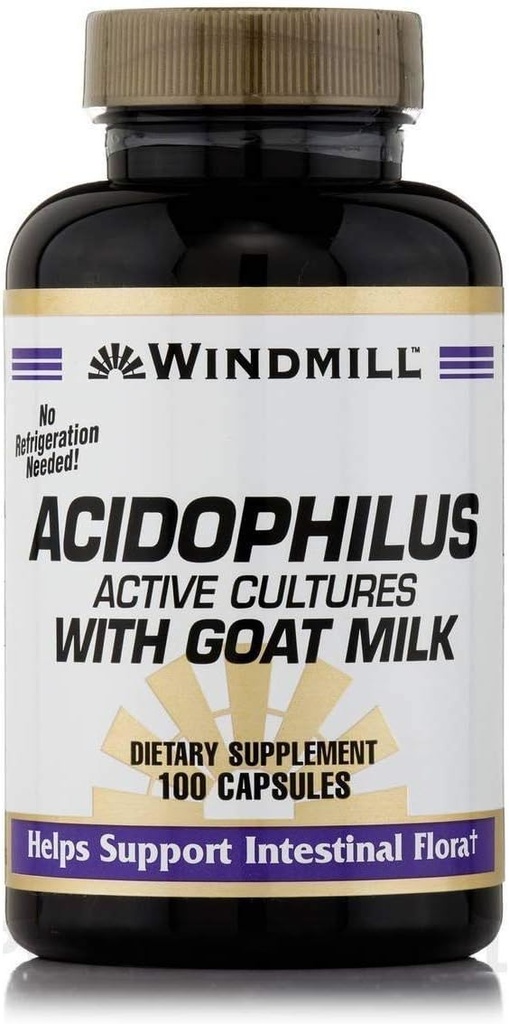 Acidophilus kitsepiimaga - 100 kapslit tuuleveskiga