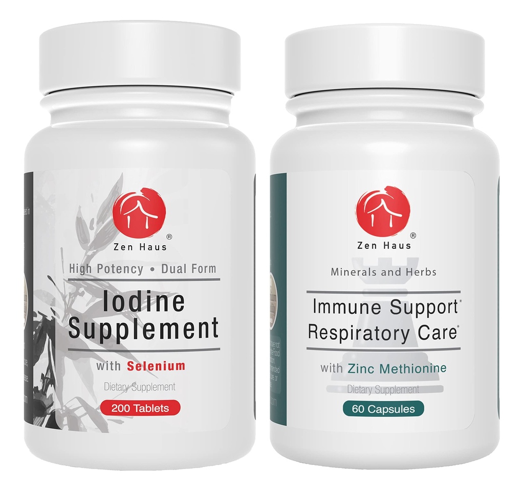 Zen Haus Joodi ja Immuunsüsteemi Kompleks - 12, 5 mg Joodi Kompleks Immuunsüsteemi ja Hingamisteede Tugi Vormel