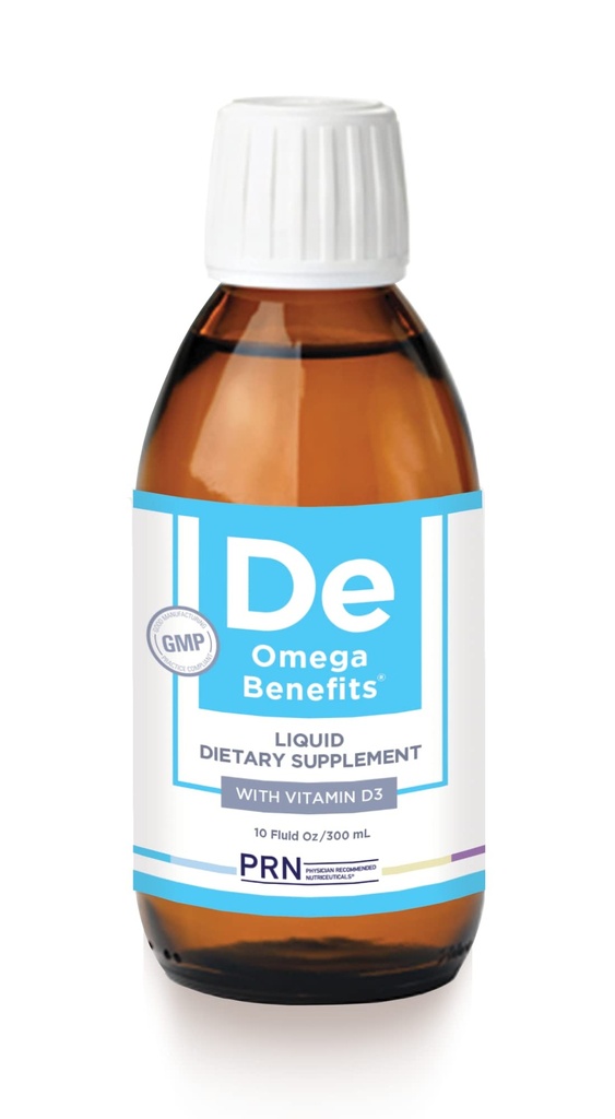 PRN DE Omega eelised Vedel täiendus - 10 oz, 60-päevane pakkumine - taassterdatud oomega 3 triglütseriidvorm 1680mg EPA, 560mg DHA ja D-vitamiin kuiva silma toetuseks