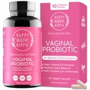 Vaginaalsed probiootikumid naistele - ph Naiste tasakaal | 10B CFU - 10 tüve | Jõhvikas & D-mannoos | BV, pärm, floora ja lõhna kontroll | Kuseteede, soolestiku ja seedetrakti tervise tugipillid, 60 Ct