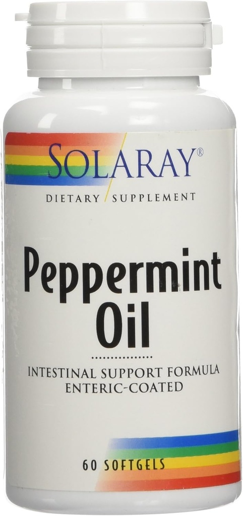 Solaray - piparmündiõli, 60 pehmegeeli