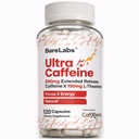 Laiendatud vabanemisega kofeiinipillid + kofeiin L-Theanine + Fookus ja energia lisand + No Jitters, No Crash + Natural - 120 kapslit