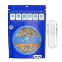 Capsuline Size 0 Empty Gelatin Capsules, Clear - 1000 Count | Gluten Free, Kosher, Non-GMO Certified | Pure Bovine Pill Caps for DIY Supplement Filling