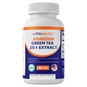 Vitamatic Green Tee ekstrakti C-vitamiini, 25X kontsentraat, 98% polüfenoolid, 80% katehhiinid, 50% EGCG, 180 Veg kapslid